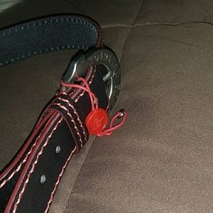 TRUE RELIGION RED BIG T BELT